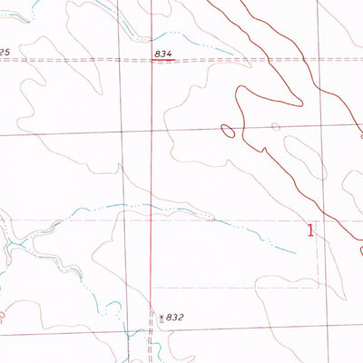 United States Geological Survey Broken Leg Dam, SD (1981, 24000-Scale) digital map