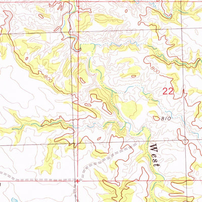 United States Geological Survey Broken Leg Dam, SD (1981, 24000-Scale) digital map