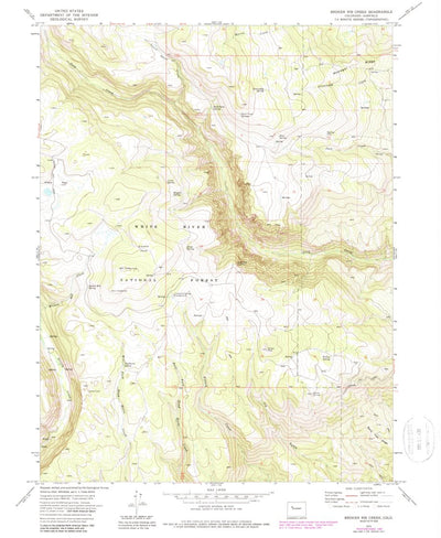 United States Geological Survey Broken Rib Creek, CO (1974, 24000-Scale) digital map