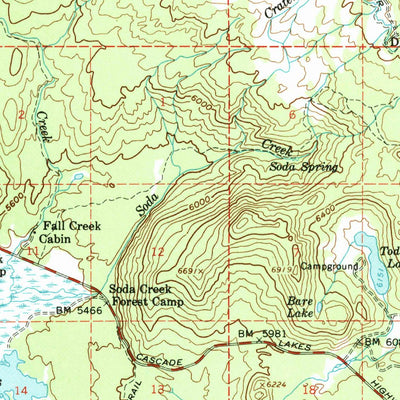 United States Geological Survey Broken Top, OR (1959, 62500-Scale) digital map