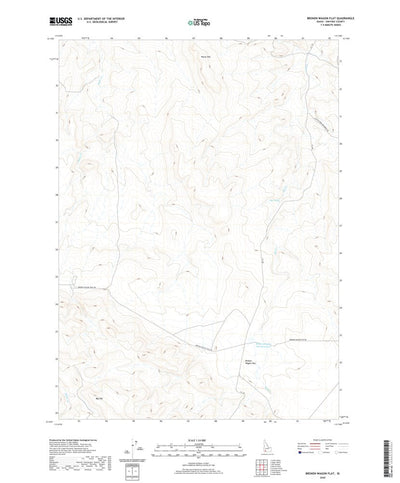 United States Geological Survey Broken Wagon Flat, ID (2020, 24000-Scale) digital map
