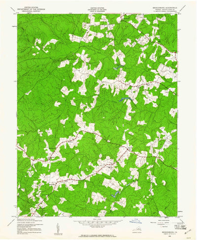 United States Geological Survey Brokenburg, VA (1942, 24000-Scale) digital map
