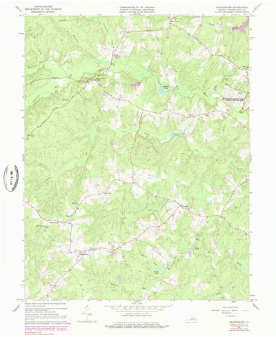 United States Geological Survey Brokenburg, VA (1966, 24000-Scale) digital map