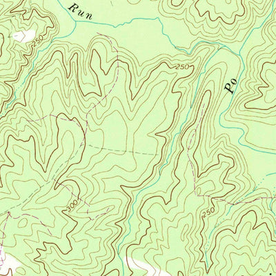United States Geological Survey Brokenburg, VA (1966, 24000-Scale) digital map