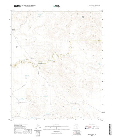 United States Geological Survey Bronco Gulch, AZ (2021, 24000-Scale) digital map