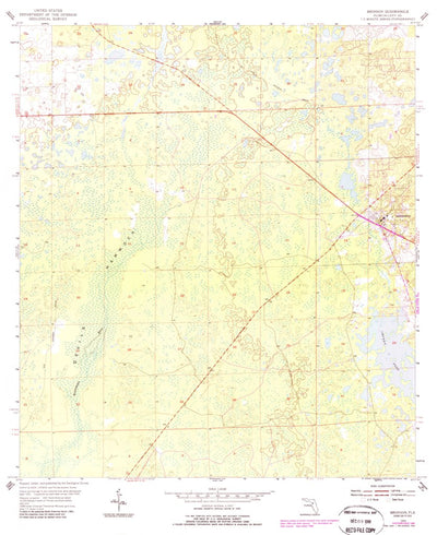 United States Geological Survey Bronson, FL (1954, 24000-Scale) digital map
