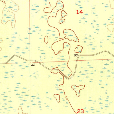 United States Geological Survey Bronson, FL (1954, 24000-Scale) digital map