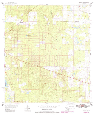 United States Geological Survey Bronson NE, FL (1955, 24000-Scale) digital map