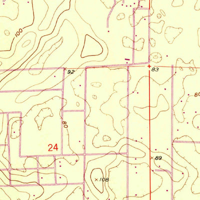 United States Geological Survey Bronson NE, FL (1955, 24000-Scale) digital map