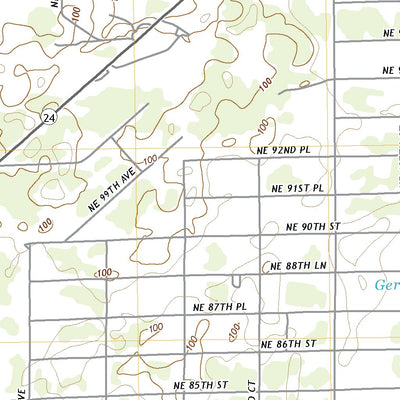 United States Geological Survey Bronson NE, FL (2021, 24000-Scale) digital map