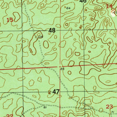 United States Geological Survey Bronson SE, FL (1957, 25000-Scale) digital map
