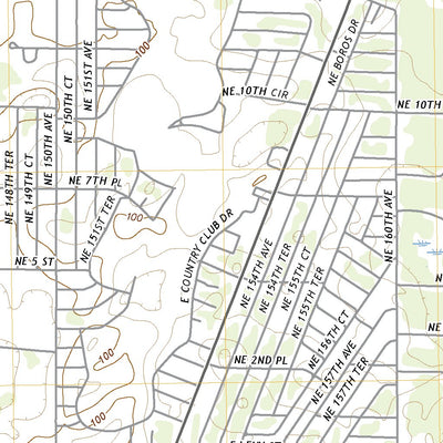 United States Geological Survey Bronson SE, FL (2021, 24000-Scale) digital map