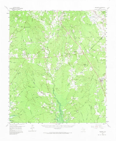 United States Geological Survey Bronson, TX (1958, 62500-Scale) digital map