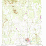 United States Geological Survey Bronte, TX (1961, 24000-Scale) digital map