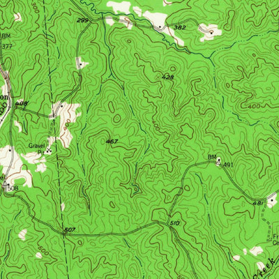 United States Geological Survey Brookeland, TX (1957, 62500-Scale) digital map
