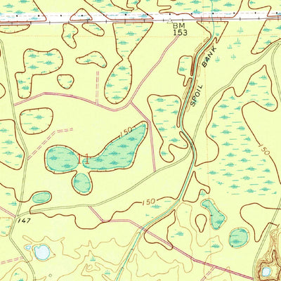United States Geological Survey Brooker, FL (1966, 24000-Scale) digital map