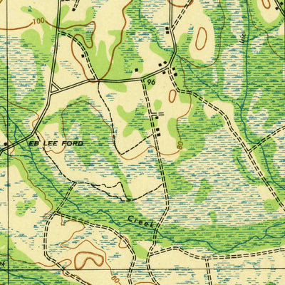 United States Geological Survey Brooket, GA (1943, 62500-Scale) digital map