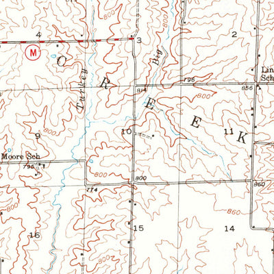 United States Geological Survey Brookfield, MO (1946, 62500-Scale) digital map