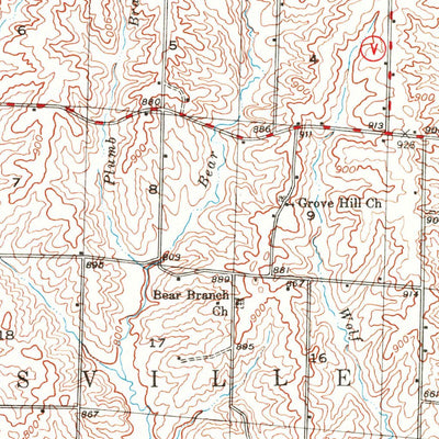 United States Geological Survey Brookfield, MO (1946, 62500-Scale) digital map