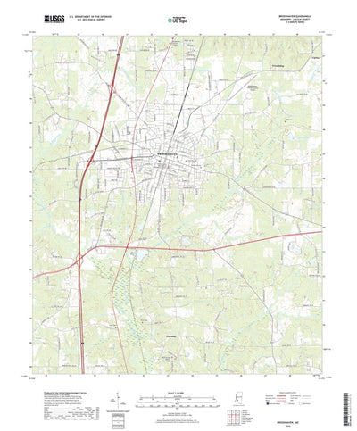 United States Geological Survey Brookhaven, MS (2020, 24000-Scale) digital map