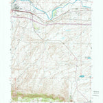 United States Geological Survey Brookhurst, WY (1961, 24000-Scale) digital map