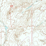 United States Geological Survey Brookhurst, WY (1961, 24000-Scale) digital map
