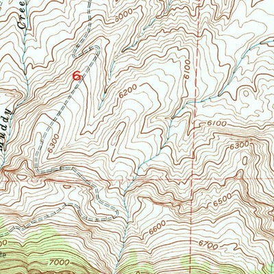 United States Geological Survey Brookhurst, WY (1961, 24000-Scale) digital map
