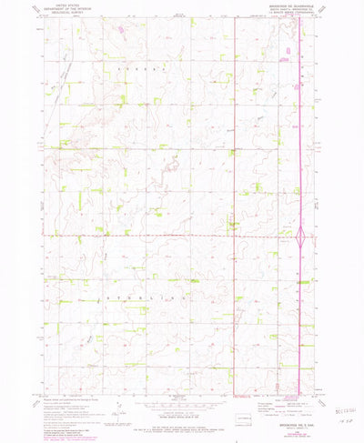 United States Geological Survey Brookings NE, SD (1968, 24000-Scale) digital map