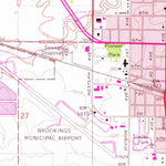 United States Geological Survey Brookings, SD (1964, 24000-Scale) digital map