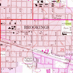 United States Geological Survey Brookings, SD (1964, 24000-Scale) digital map