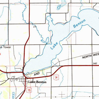 United States Geological Survey Brookings, SD-MN (1985, 100000-Scale) digital map
