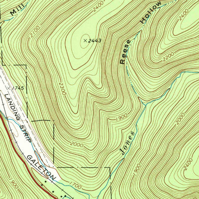United States Geological Survey Brookland, PA (1969, 24000-Scale) digital map