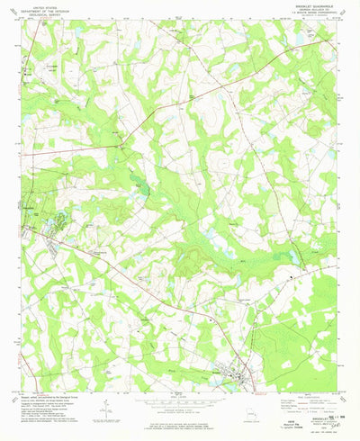 United States Geological Survey Brooklet, GA (1978, 24000-Scale) digital map