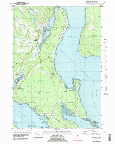United States Geological Survey Brooklin, ME (1981, 24000-Scale) digital map