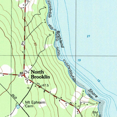 United States Geological Survey Brooklin, ME (1981, 24000-Scale) digital map