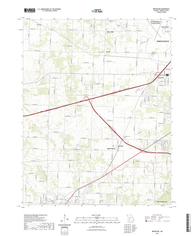 United States Geological Survey Brookline, MO (2021, 24000-Scale) digital map