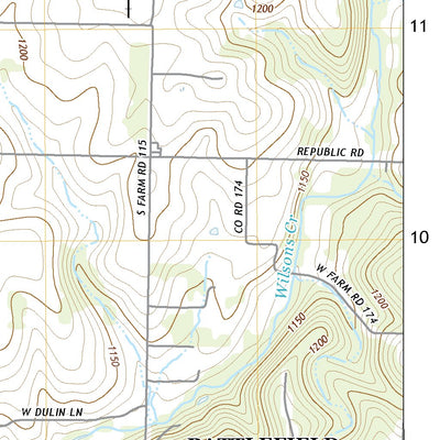 United States Geological Survey Brookline, MO (2021, 24000-Scale) digital map