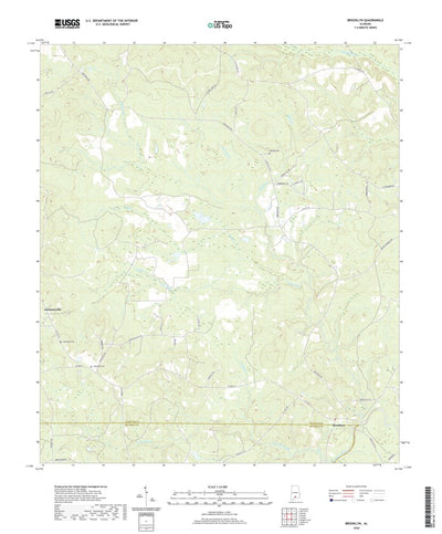 United States Geological Survey Brooklyn, AL (2020, 24000-Scale) digital map