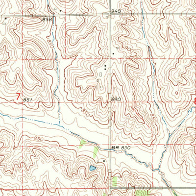 United States Geological Survey Brooklyn, IA (1968, 24000-Scale) digital map