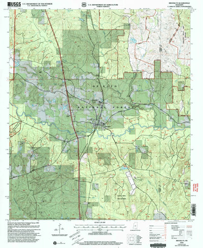United States Geological Survey Brooklyn, MS (2000, 24000-Scale) digital map