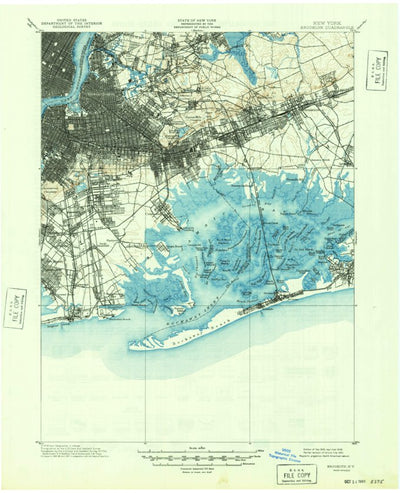 United States Geological Survey Brooklyn, NY-NJ (1900, 62500-Scale) digital map