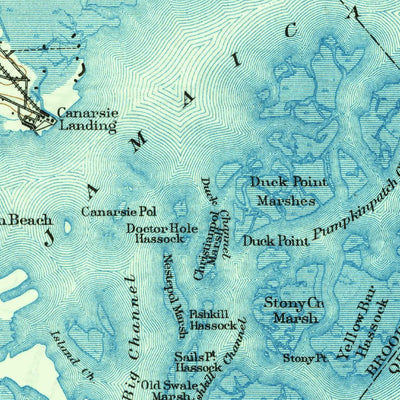 United States Geological Survey Brooklyn, NY-NJ (1900, 62500-Scale) digital map