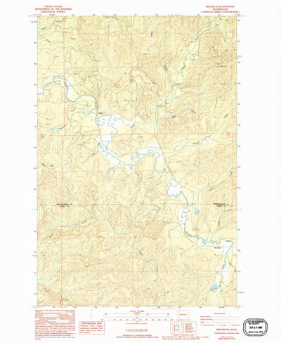 United States Geological Survey Brooklyn, WA (1986, 24000-Scale) digital map