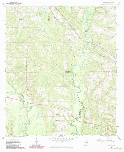 United States Geological Survey Brooks, AL (1971, 24000-Scale) digital map