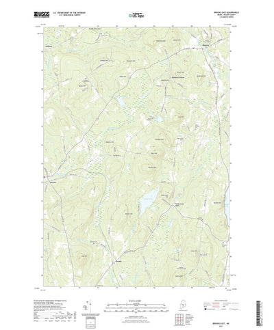 United States Geological Survey Brooks East, ME (2021, 24000-Scale) digital map