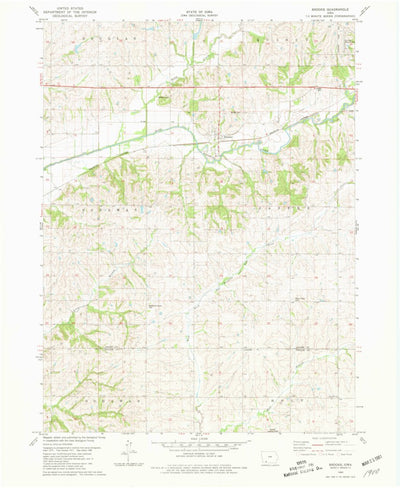 United States Geological Survey Brooks, IA (1980, 24000-Scale) digital map