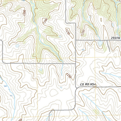 United States Geological Survey Brooks, IA (2022, 24000-Scale) digital map