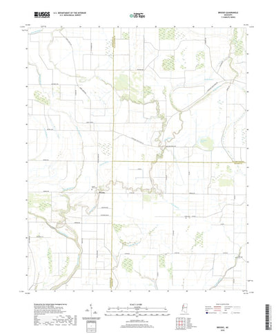 United States Geological Survey Brooks, MS (2020, 24000-Scale) digital map