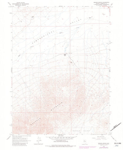 United States Geological Survey Brooks Spring, NV (1965, 24000-Scale) digital map