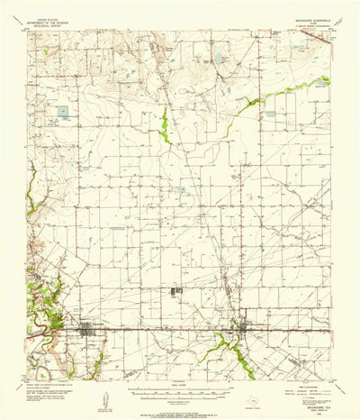 United States Geological Survey Brookshire, TX (1955, 62500-Scale) digital map